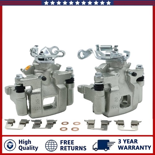Rear Left & Right Brake Caliper w/ Bracket For 13-25 Mitsubishi Outlander Sport - Image 3