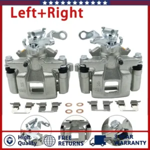 Rear Left & Right Brake Caliper w/ Bracket For 13-25 Mitsubishi Outlander Sport