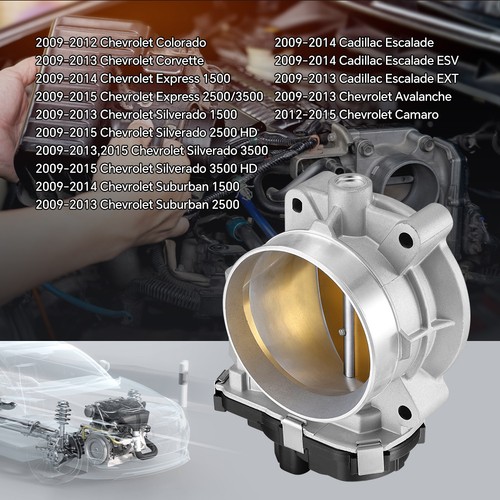 Throttle Body For 2009-2014 Chevrolet Tahoe 5.3L GMC Yukon 5.3L 6.2L 12629992 - Image 2