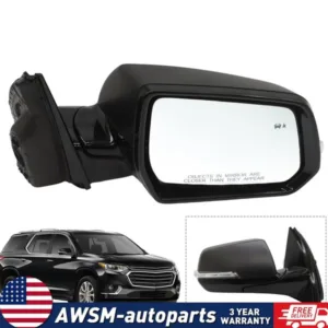 For 2018 2019 Chevrolet Traverse Mirror Right Passenger Side Blind Spot 8 Pin
