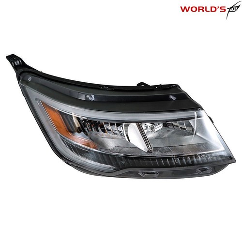 RH+LH For Ford Explorer 2016 2017 2018 Headlights Assembly With LED DRL Chrome - Image 4