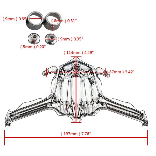 Chrome Tappet Block Accent Cover For Harley Street Glide FLHR FLHTCU FLSTF Ultra - Image 2