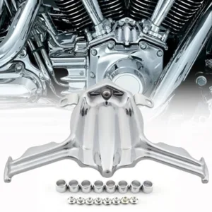 Chrome Tappet Block Accent Cover For Harley Street Glide FLHR FLHTCU FLSTF Ultra