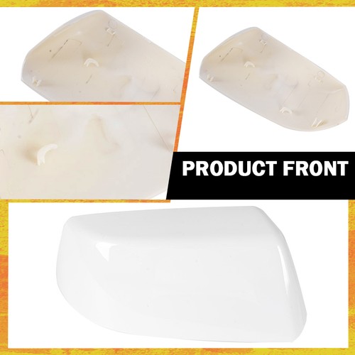 Right Side Rear Mirror Cover Cap Replacement For 2015-2020 Tahoe Yukon GMC White - Image 6
