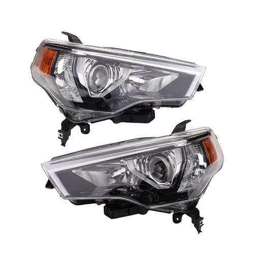 For 2014-2020 Toyota 4Runner Chrome Halogen Pair Left Right Headlight Assembly - Image 2