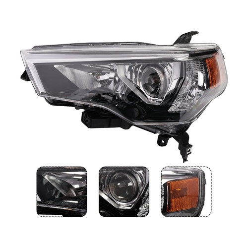 For 2014-2020 Toyota 4Runner Chrome Halogen Pair Left Right Headlight Assembly - Image 3