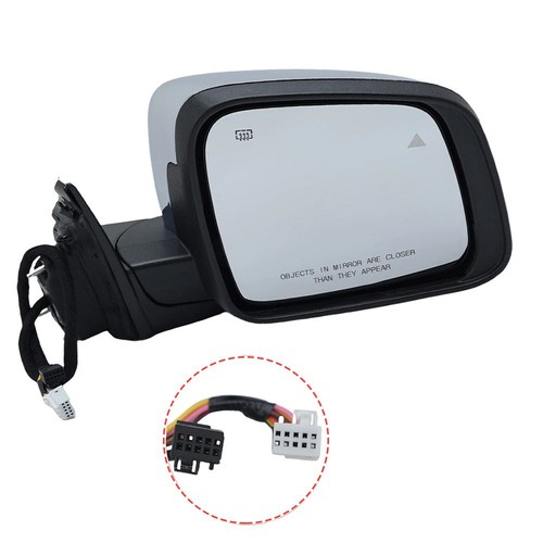 2011-2022 Jeep Grand Cherokee Passenger Side Manual Fold Mirror w/ Blind Spot - Image 13