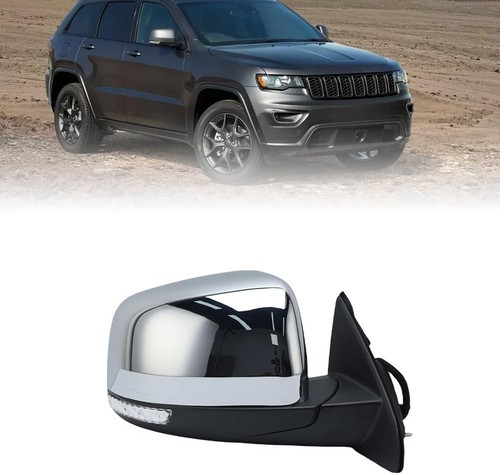 2011-2022 Jeep Grand Cherokee Passenger Side Manual Fold Mirror w/ Blind Spot - Image 14